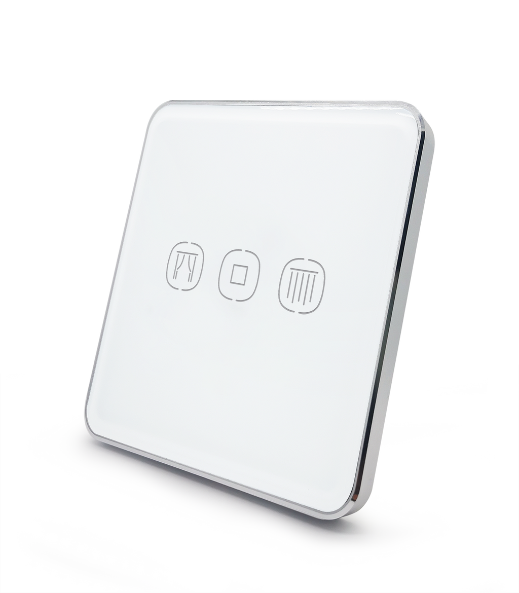 UEMON Smart Home Zigbee & Wifi Tuya Aluminum Frame Single Double Channel Curtain Switch