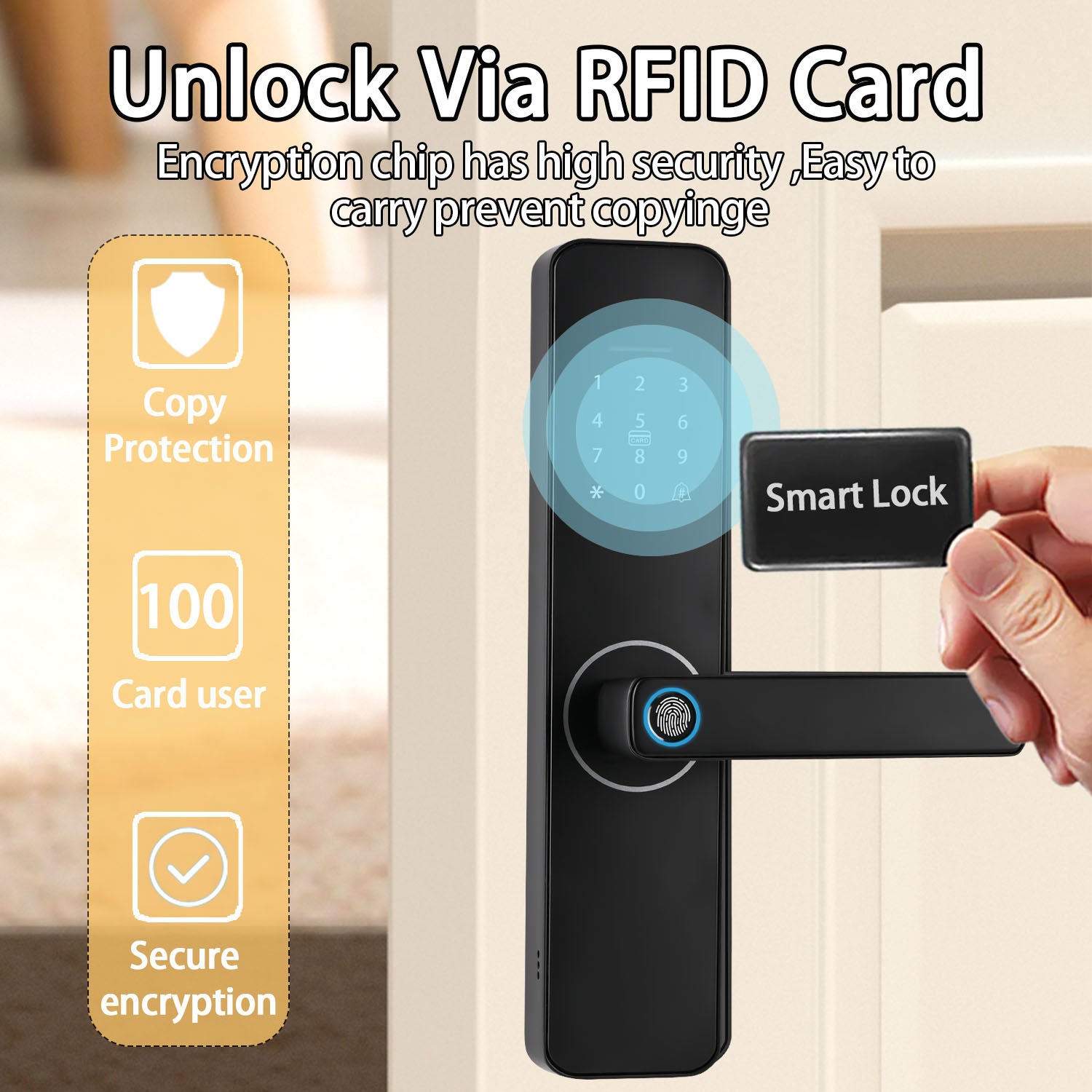 UEMON Smart Home Automation wifi Fingerprint Door Lock