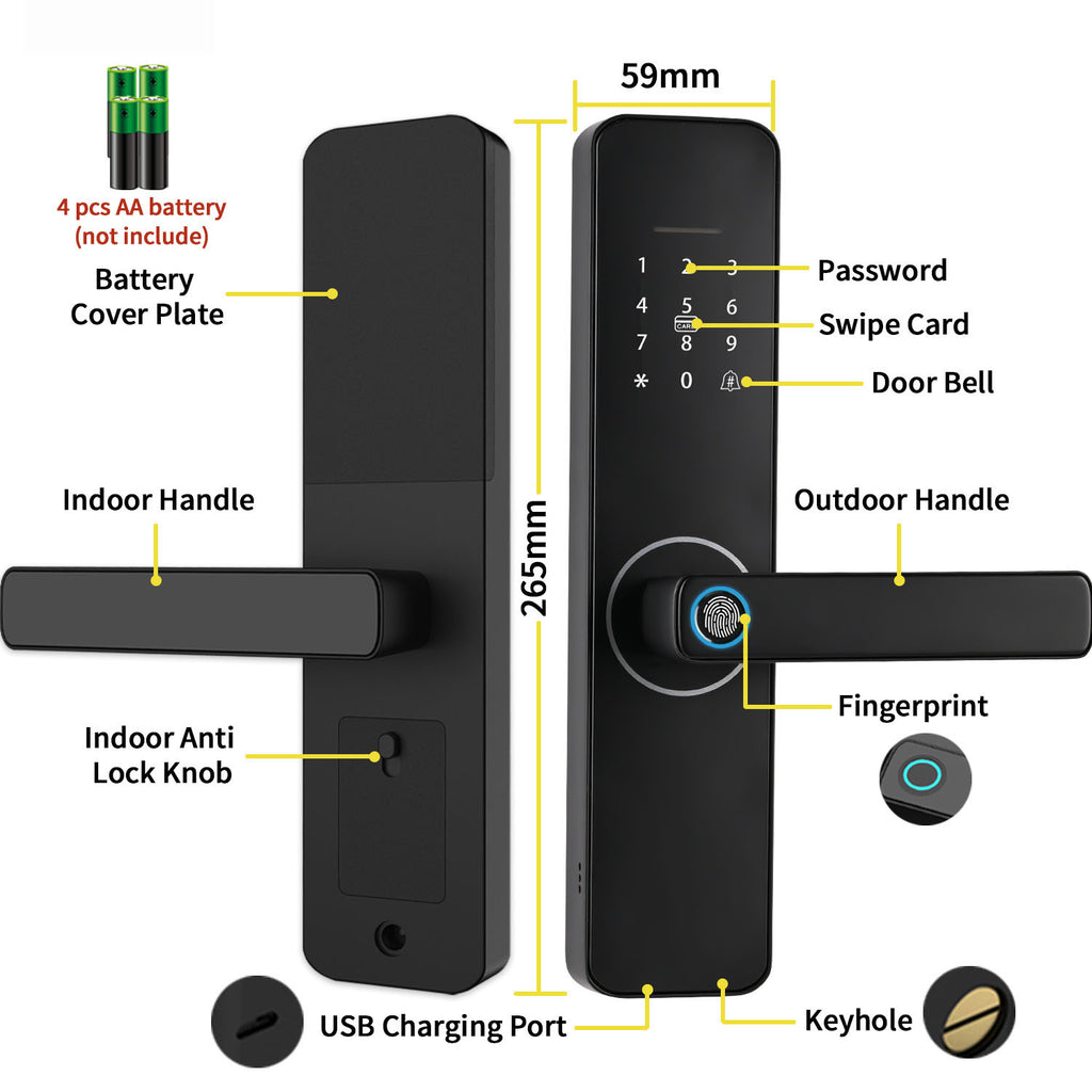 UEMON Smart Home Automation wifi Fingerprint Door Lock