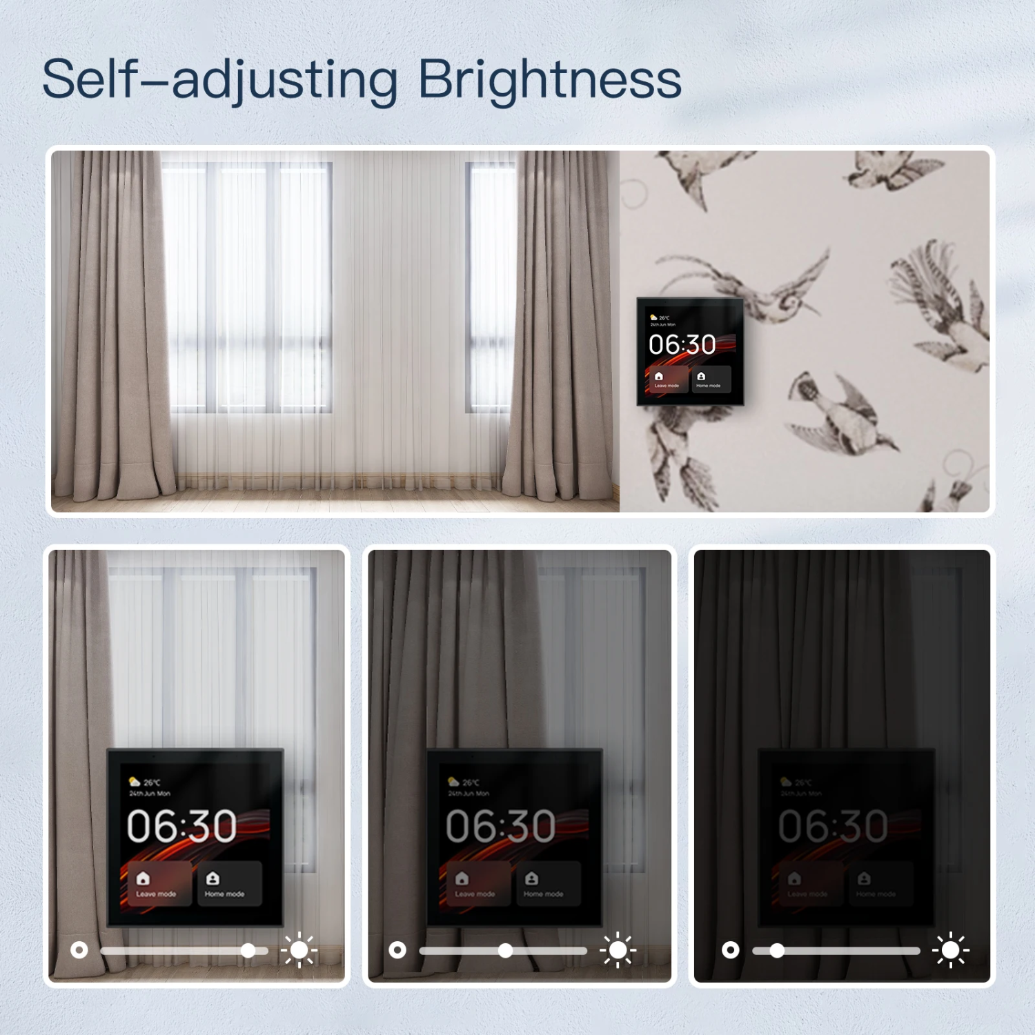 UEMON 4'' Smart Home Control Panel WiFi Alexa Voice & Touch Screen Electric Powered Hotel App Compatible Smart Life