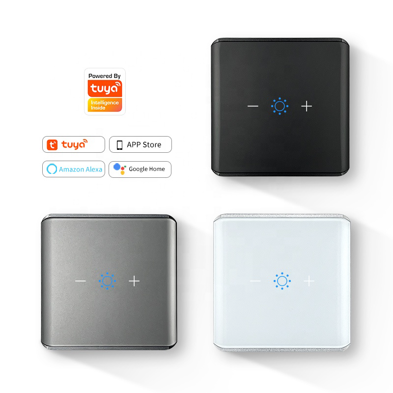 UEMON Smart Home EU Standard Wifi & Zigbee Touch Glass Panel Dimmer Wall Switch