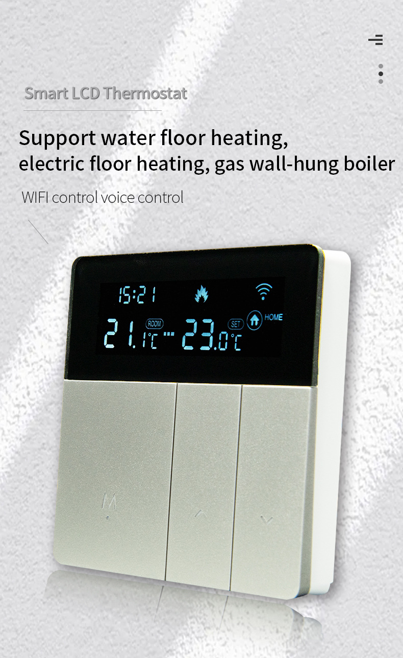 UEMON Tuya WIFI Smart Underfloor Heating Mat Thermostat Wireless Underfloor Heating Smart Thermostat