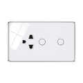 UEMON Smart Home Universal Tuya 1/2 Gang Wifi & Zigbee Wall Smart Touch Electrical Switches and Sockets