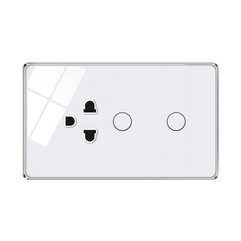 UEMON Smart Home Universal Tuya 1/2 Gang Wifi & Zigbee Wall Smart Touch Electrical Switches and Sockets