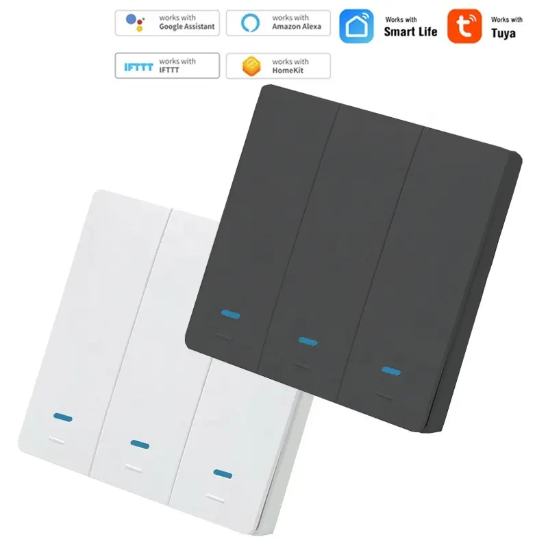 UEMON Smart Home Automation 86*86mm WIFI & Zigbee Smart Wall Lighting Switches