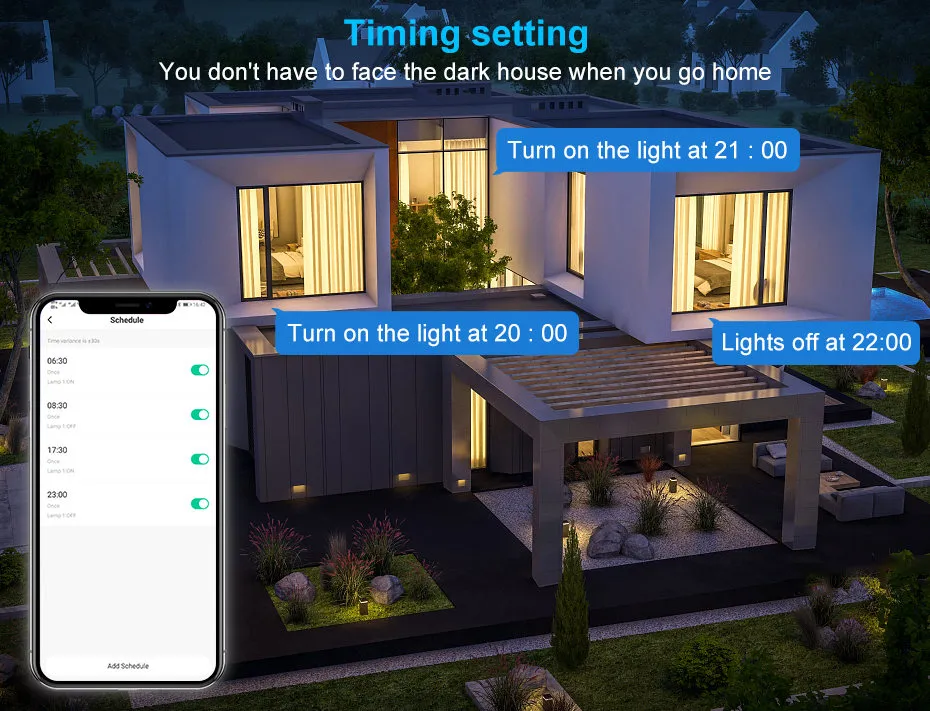 UEMON Smart Home Automation 86*86mm WIFI & Zigbee Smart Wall Lighting Switches