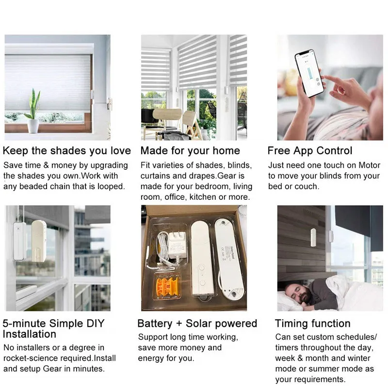 UEMON Smart Home ZigBee/wifi/Bluetooth Window Curtain Switch Roller Blinds Shutter Motor Driver Robot