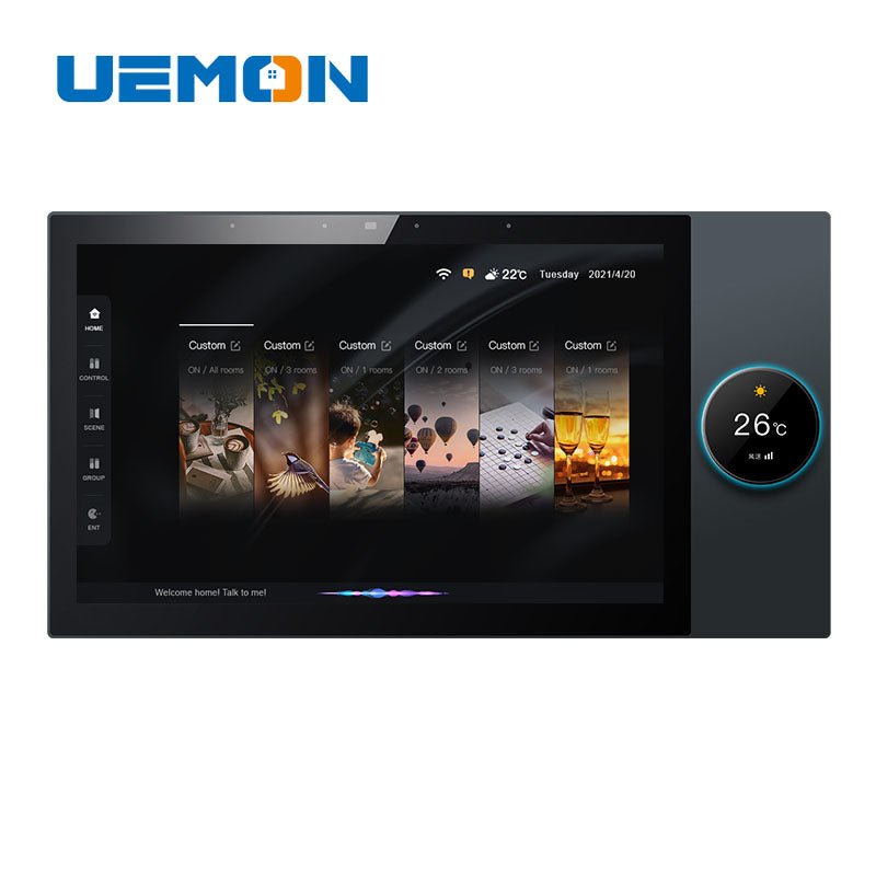 UEMON Smart Home Host System Android Operated IPS Voice Music Control Multi-Function Central Control