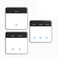 UEMON Smart Home Automation 86*86MM Smart Switches with screen display & aluminum frame