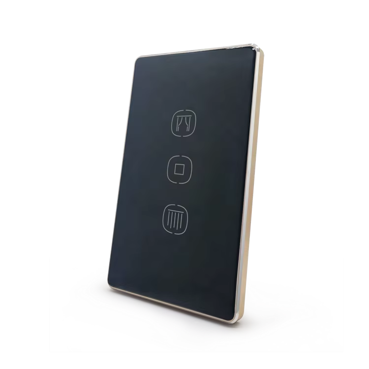 UEMON Smart Home Single Channel Wifi Zigbee Tuya Aluminum Frame Touch Screen Curtain Switch