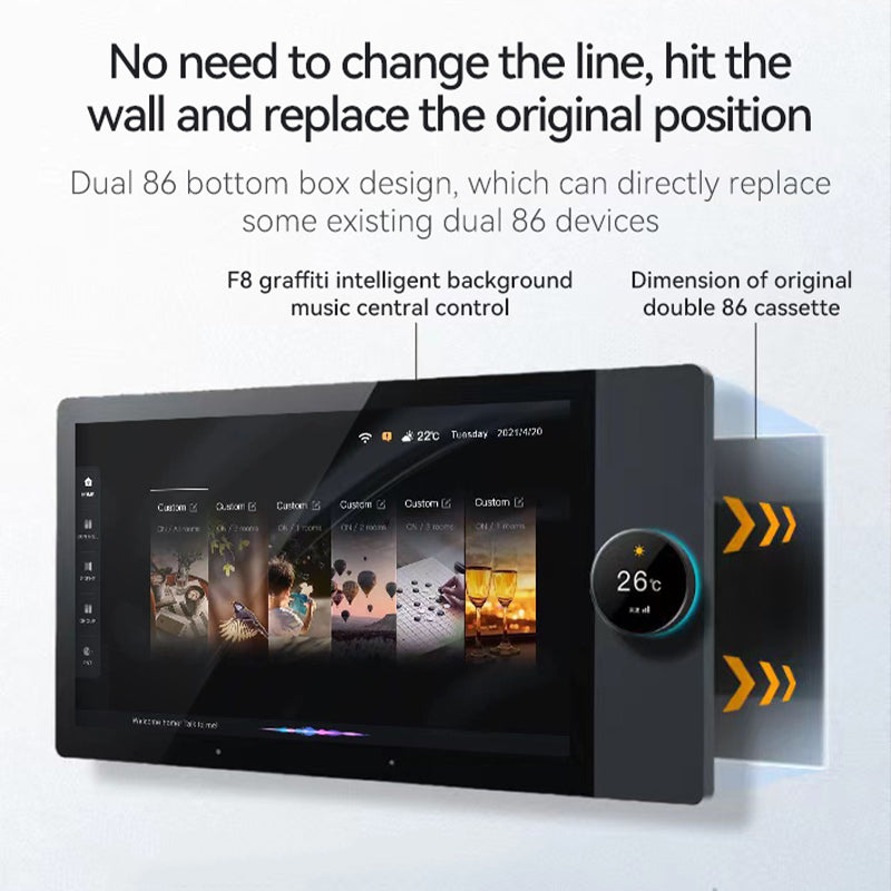 UEMON Smart Home Host System Android Operated IPS Voice Music Control Multi-Function Central Control