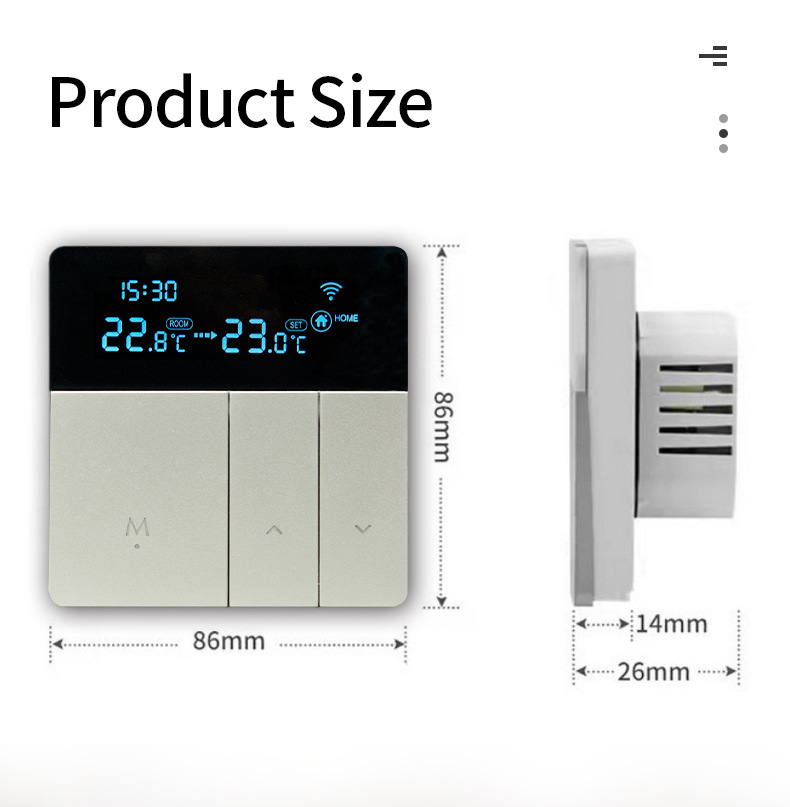 UEMON Tuya WIFI Smart Underfloor Heating Mat Thermostat Wireless Underfloor Heating Smart Thermostat
