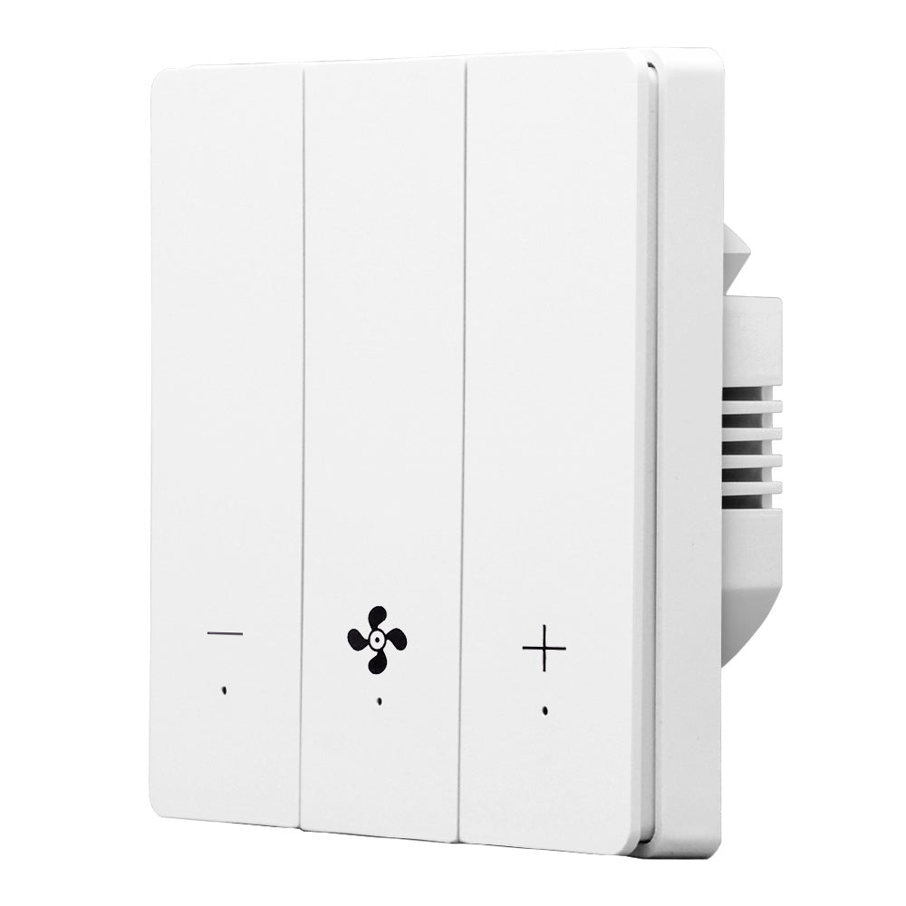 UEMON Smart Home Automation 3 Gang Push Button Wifi & Zigbee Fan Switches