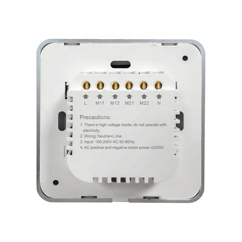 UEMON Smart Home Zigbee & Wifi Tuya Aluminum Frame Single Double Channel Curtain Switch