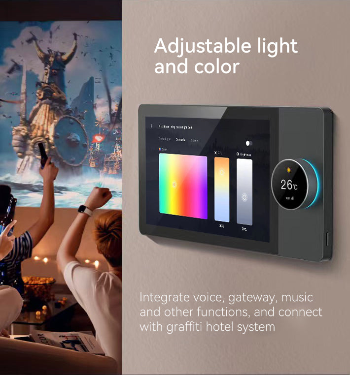 UEMON Smart Home Host System Android Operated IPS Voice Music Control Multi-Function Central Control