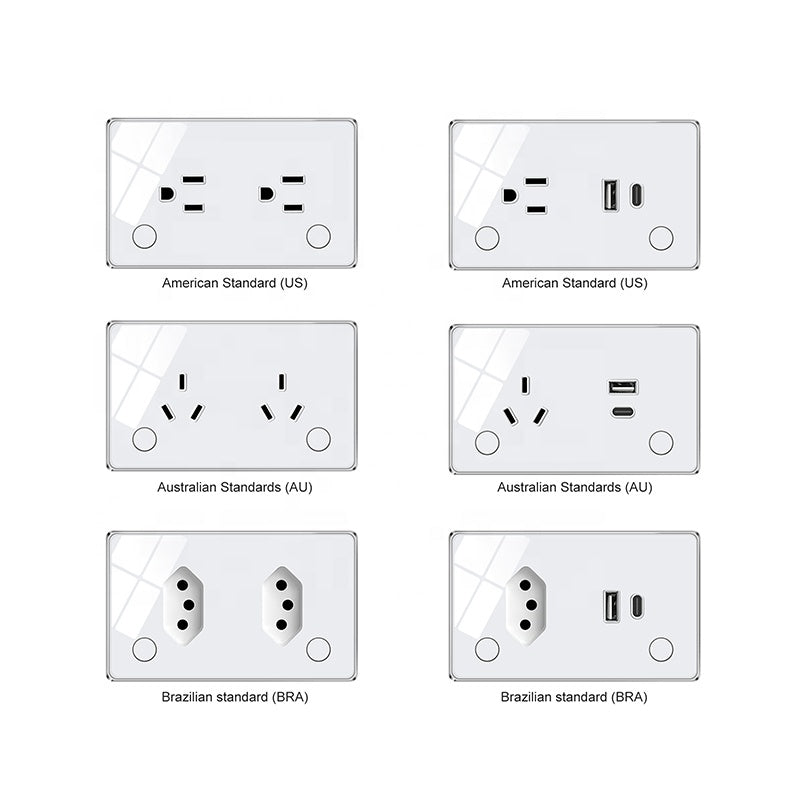 UEMON Smart Home VN/US/BRA/AU Standard Smart Wall Socket with USB&Type-C Fast Charging
