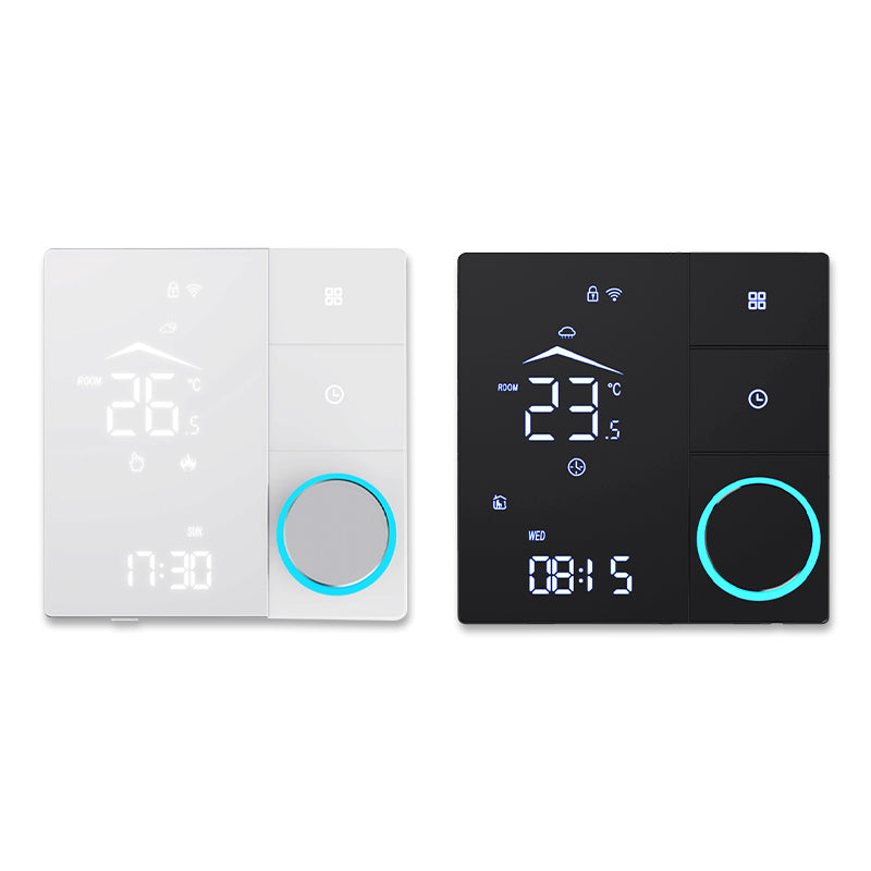 UEMON Smart Home Automation WiFi OLED Display Thermostat PC Material Bar Design App Control for Hotel Use NTC Temperature Sensor
