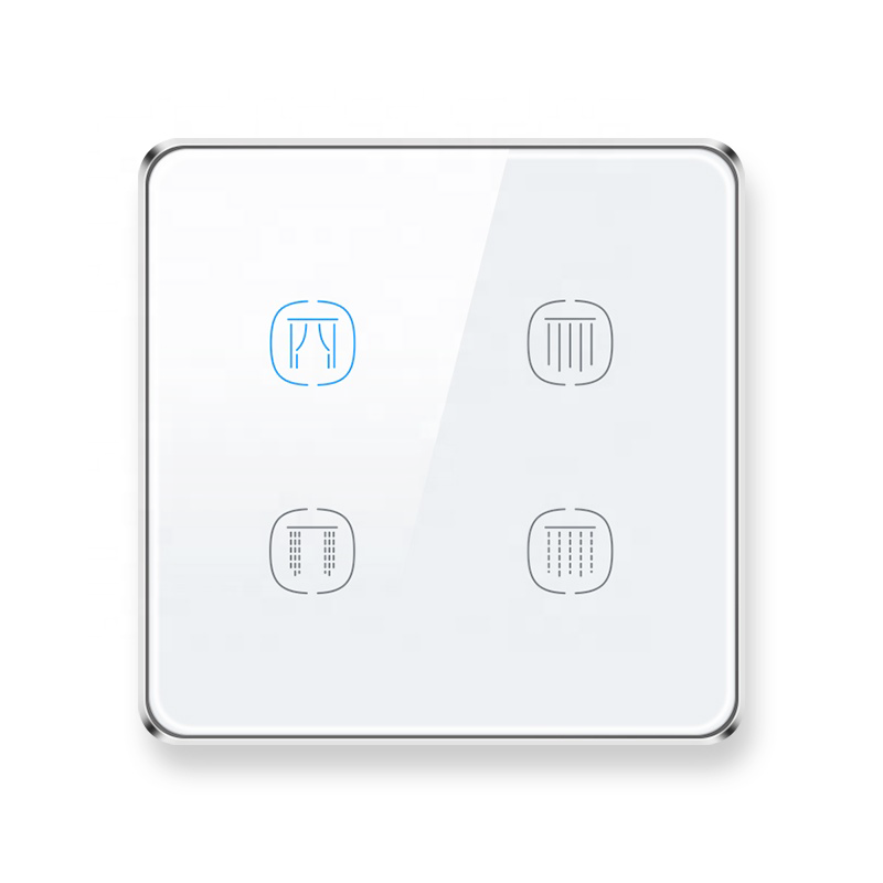 UEMON Smart Home Zigbee & Wifi Tuya Aluminum Frame Single Double Channel Curtain Switch
