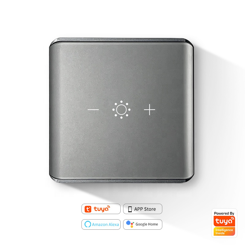 UEMON Smart Home EU Standard Wifi & Zigbee Touch Glass Panel Dimmer Wall Switch