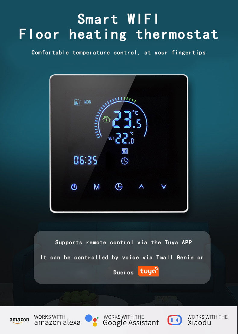 UEMON Smart Home Automation K2 Electric Water Heater WiFi Thermostat OLED Display PC Anti-freeze Function