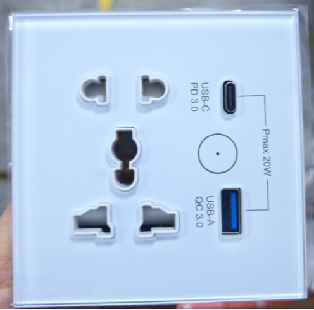 UEMON Smart Home Appliances EU Standard Wifi Wall Outlet Socket with USB & Type-C Fast Charging