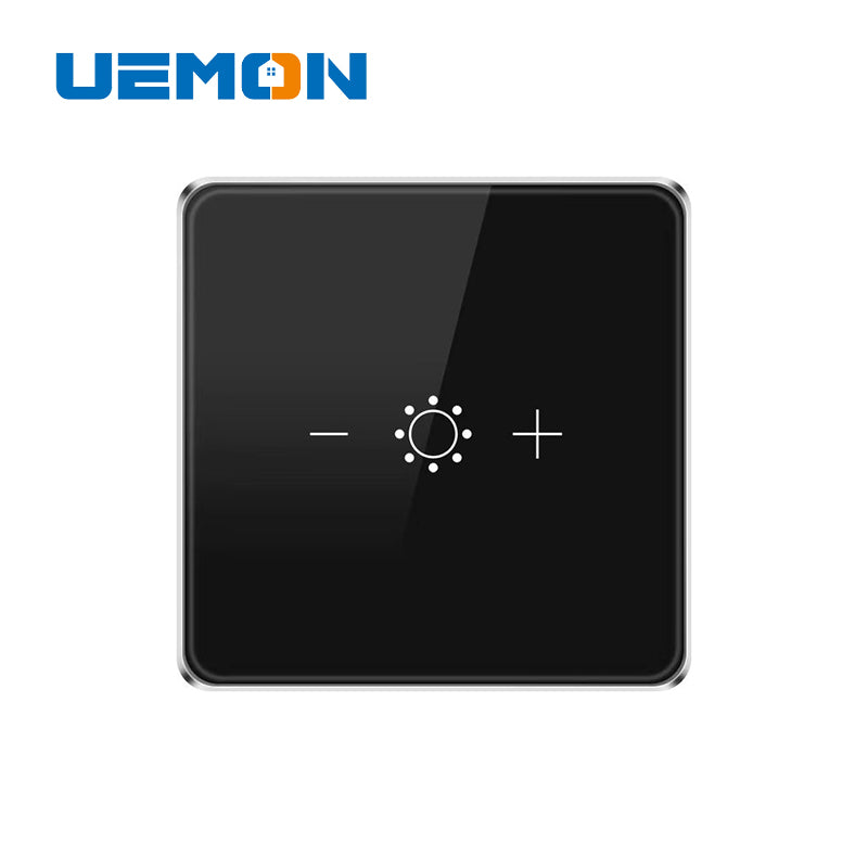 UEMON Smart Home EU Standard Wifi & Zigbee Touch Glass Panel Dimmer Wall Switch