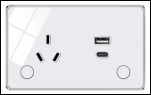 UEMON Smart Home VN/US/BRA/AU Standard Smart Wall Socket with USB&Type-C Fast Charging