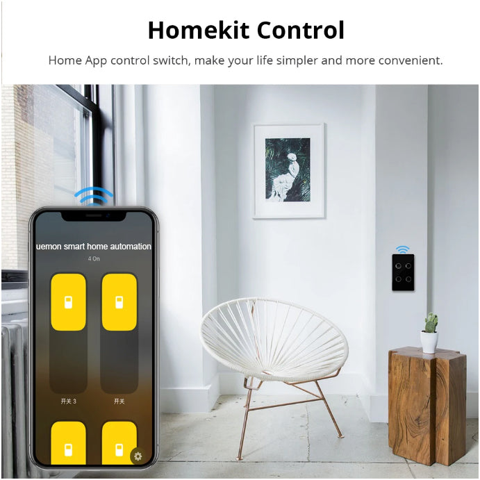 UEMON Smart Home Control US Standard Neutral Required Wall Light Matter Smart Switch