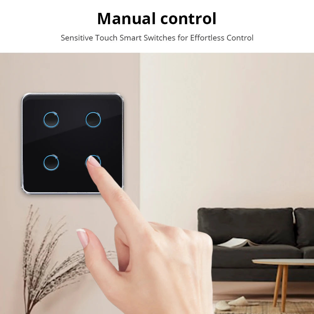 UEMON Smart Home Automation 86*86MM EU/UK Standard Matter Wall Switches
