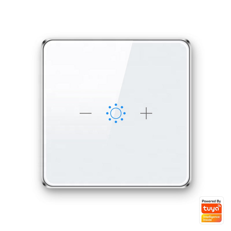 UEMON Smart Home EU Standard Wifi & Zigbee Touch Glass Panel Dimmer Wall Switch