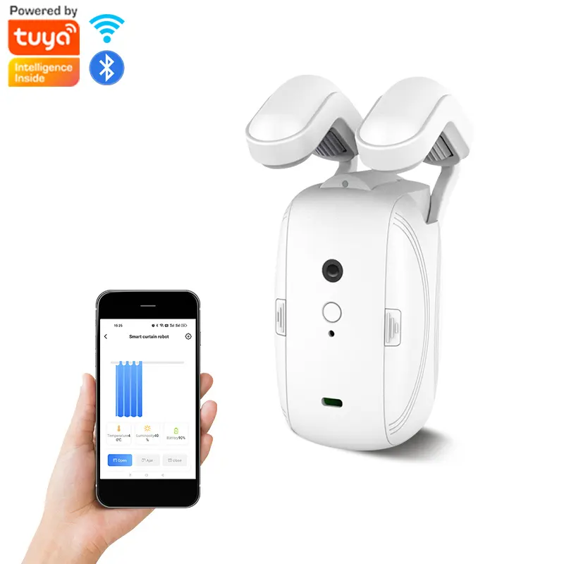 UEMON Smart Home Roman Pole BLE&wifi&Zigbee Electric Curtain Motor Voice Control Wireless Automatic Curtain Opener Robot