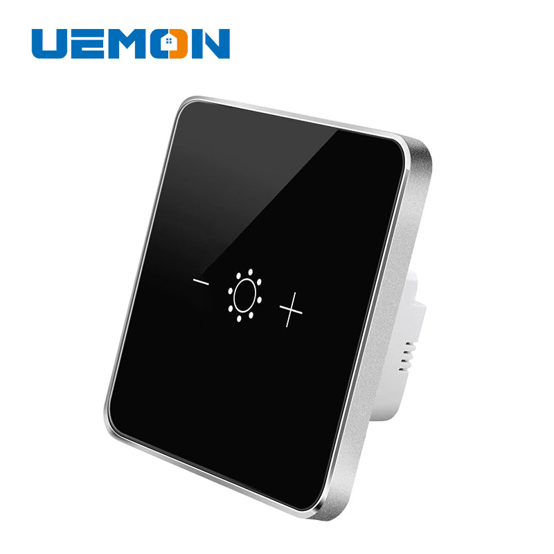 UEMON Smart Home EU Standard Wifi & Zigbee Touch Glass Panel Dimmer Wall Switch
